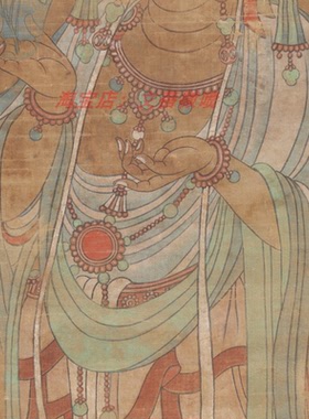 敦煌遗书 观音造像 菩萨壁画 艺术微喷复制品装饰画立轴有现货