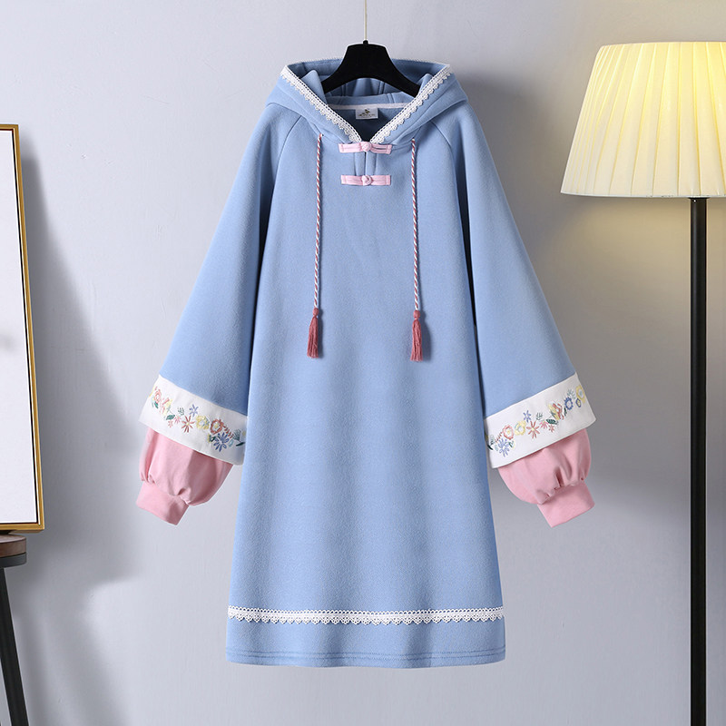 日常可穿过年汉服秋冬季新款连衣裙 迎客驼汉服