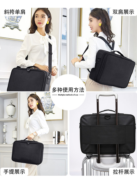 Women's large-capacity portable cosmetic bag with ins style makeup bag