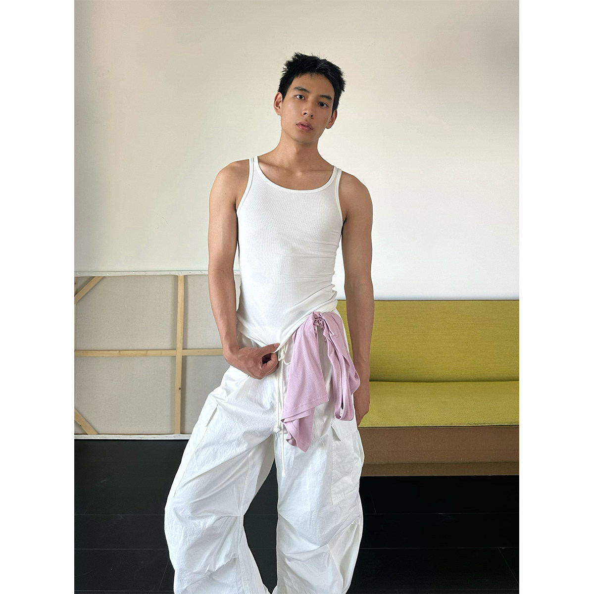 TRENDYWU 基础百搭“常规”性感叠穿弹力螺纹透气运动贴身背心,淘宝优惠券,粉丝福利购,淘宝优惠卷