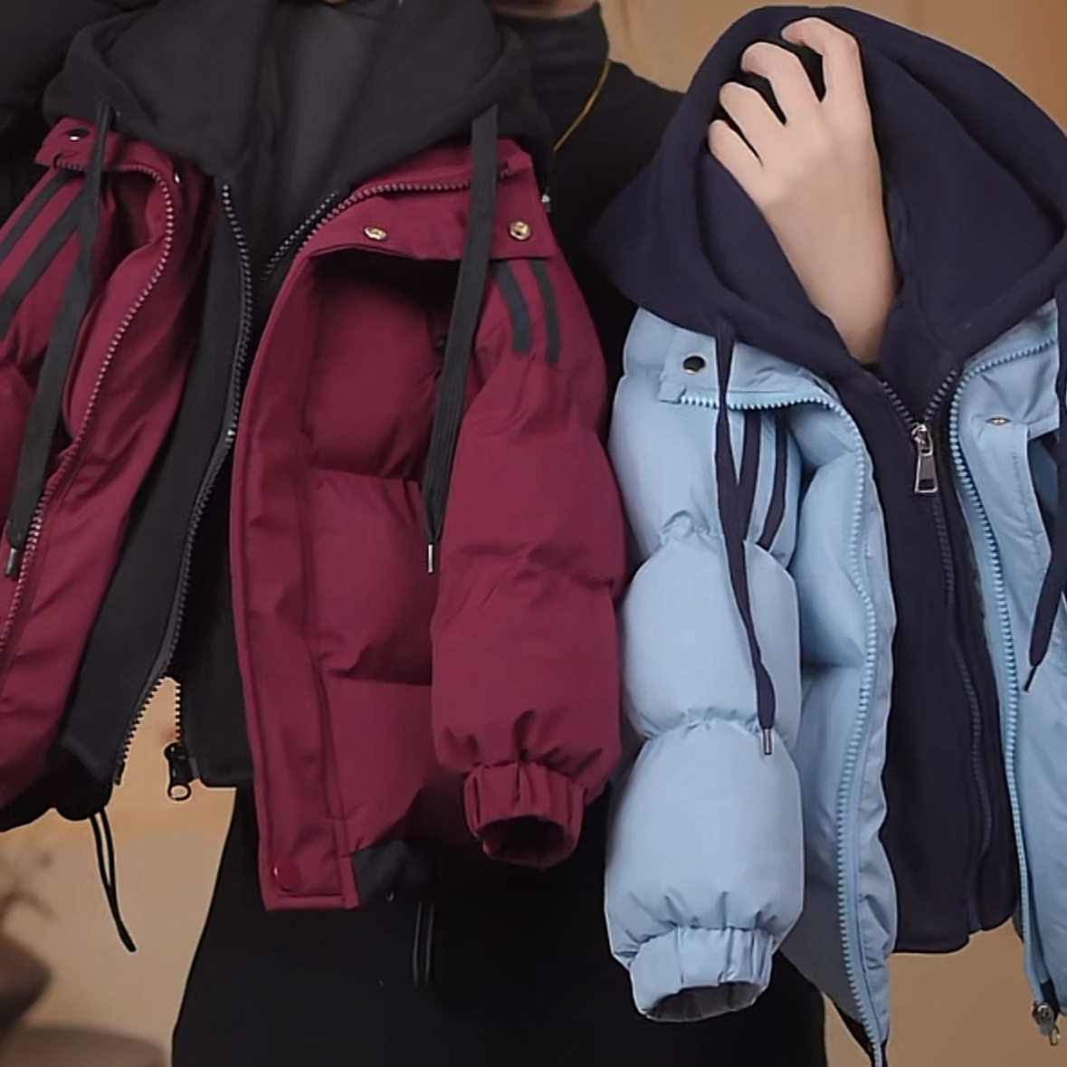 2025新款冬装羽绒棉服男童中大童儿童短款潮流加厚面包服假两件潮,淘宝优惠券,粉丝福利购,淘宝优惠卷