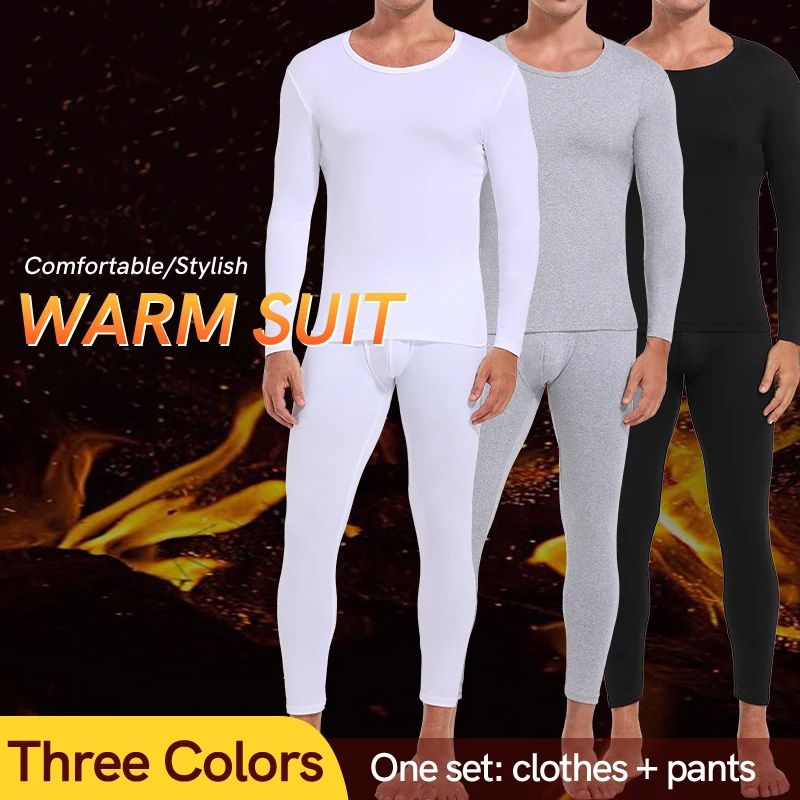 Long Johns Thermal Underwear for Men Fleece Lined Base Layer - 图2