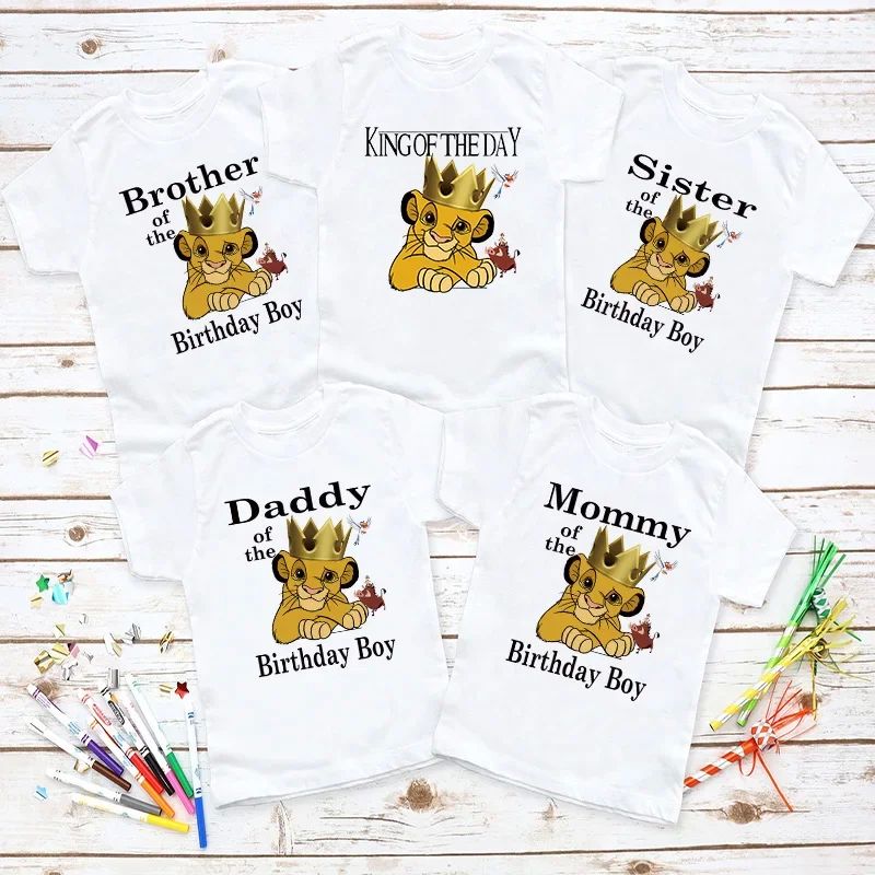 Matching Family Outfits For Birthday Boy Lion King Simba The - 图0