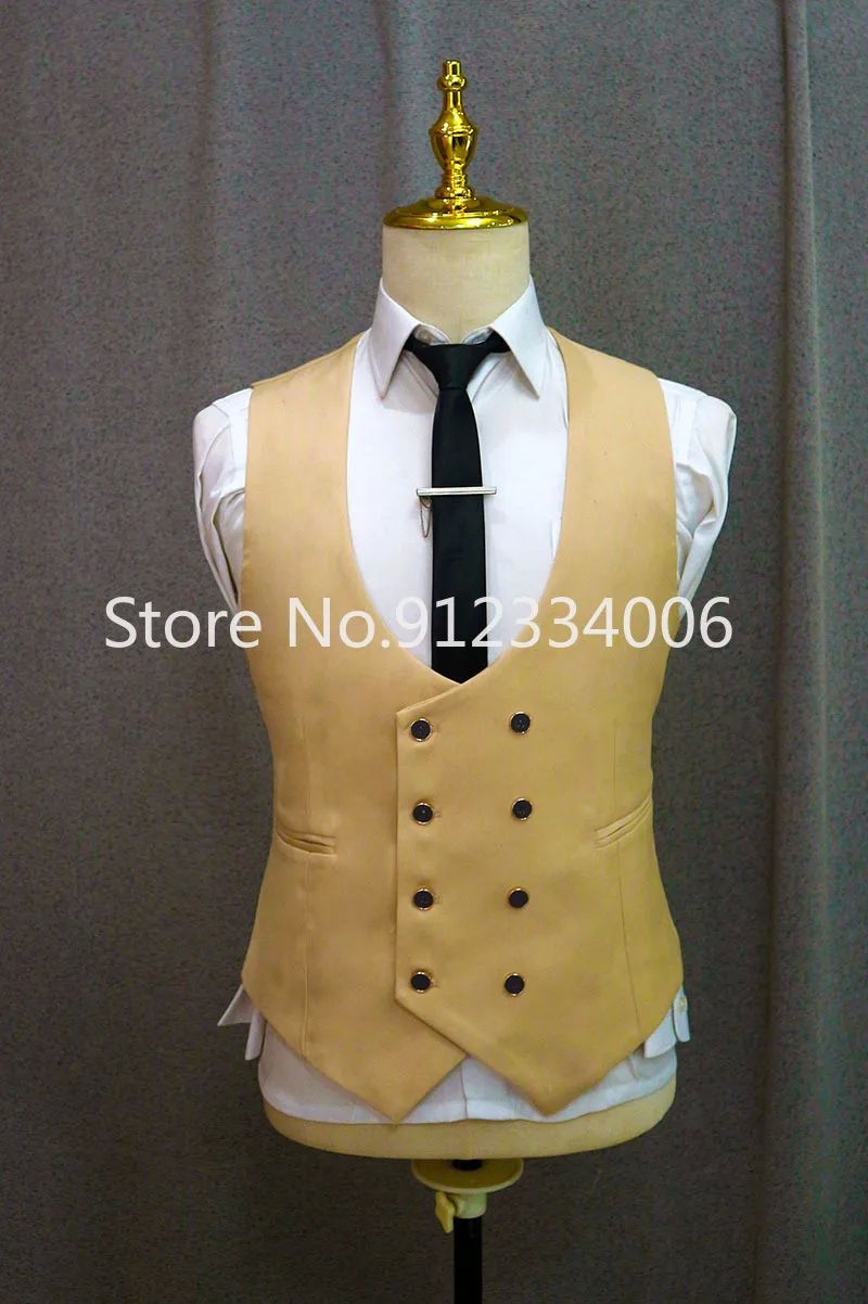 Formal Men 3 Piece Wedding Suit Groom Tuxedo Slim Fit Busine - 图3