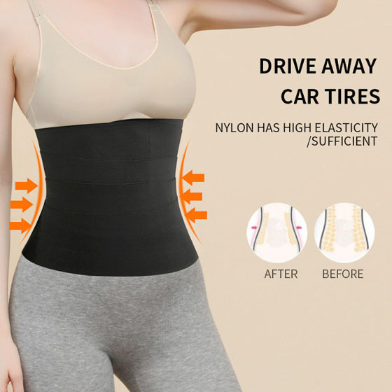 Wrapping waist protector, abdominal girdle, sports fitness girdle, women's waist trainer, tight yoga long restraint belt