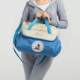 Cartoon five-piece set of multifunctional mommy bag, large capacity mommy bag, baby travel portable crossbody mother and baby bag