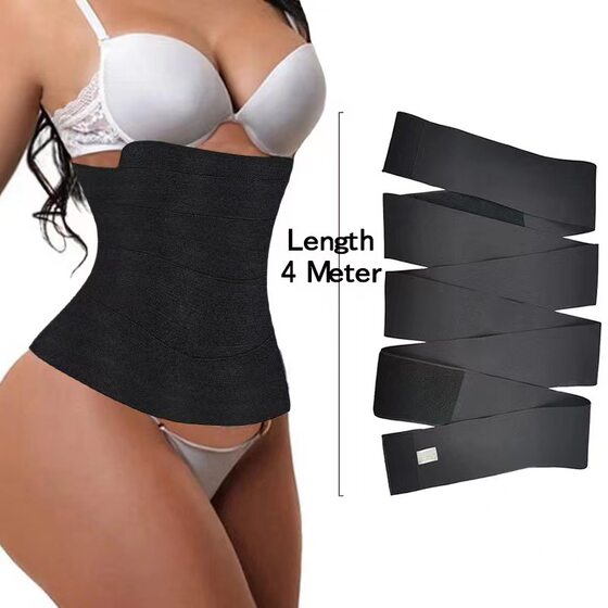 Women's waist corset belly wrap belly belt Velcro waist trainer elastic restraint girdle
