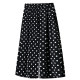 ຜ້າໄຫມກ້ອນ chiffon ແອວສູງຂາກ້ວາງ culottes summer ແບບບາງໆ