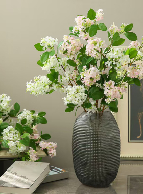千里香仿真花桂花丁香花摆件插花客厅家居装饰电视柜假花绢花摆件