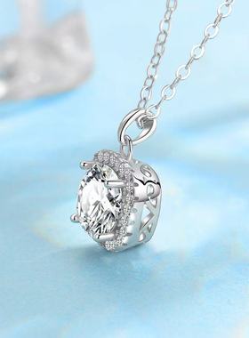 一克拉的幸福莫桑石项链