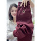 New autumn and winter women's velvet and thickened sweatpants for small people