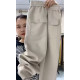 Women's new winter style velvet thickened straight sweatpants