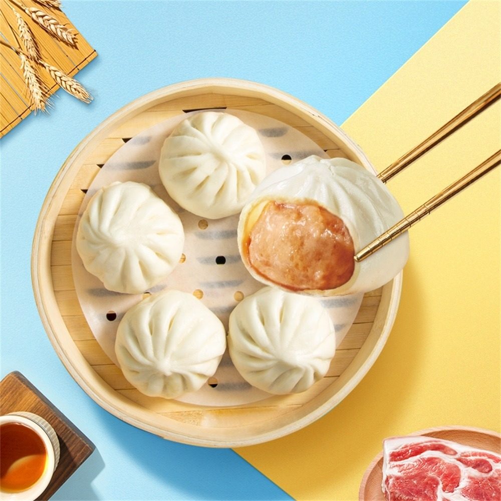 广州酒家黑猪肉小笼包300g×10袋 营养早餐广式早茶包点方便速食,淘宝优惠券,粉丝福利购,淘宝优惠卷
