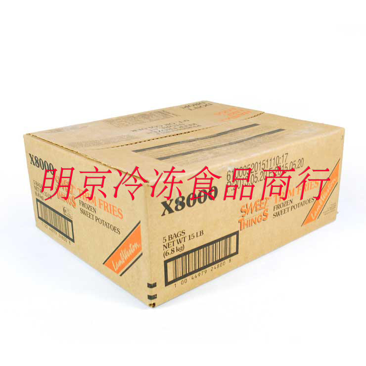 蓝威斯顿红薯条休闲半成品红番薯香甘薯条1360克/包炸红薯条商用-图0