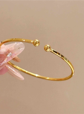 极细光圈活口素圈百搭手镯女