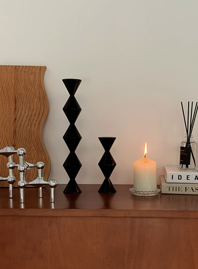 几何无尽之柱桌面摆件实木