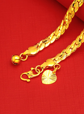 新款铜镀首饰情侣手链男首饰坦克扁平马鞭手链男镀首饰手链子经典