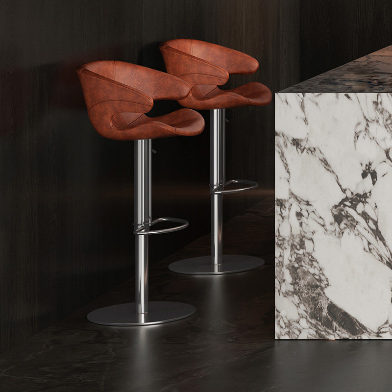 欧式高脚凳倒台椅轻奢家用吧台椅子 轻奢高级感吧台凳H7126 7168,淘宝优惠券,粉丝福利购,淘宝优惠卷