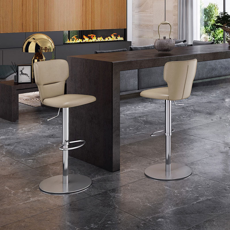 HEDUEN设计师吧台椅子轻奢意式现代简约家用可升降高脚凳吧椅7107,淘宝优惠券,粉丝福利购,淘宝优惠卷