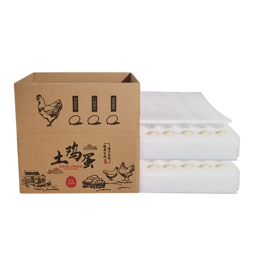 土鸡蛋包装盒寄打包防震防摔30/40/50/60/100枚快递专用蛋托定做 - 图3