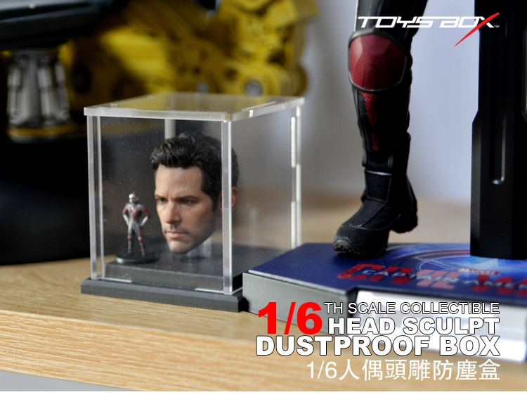 toys-box1/6兵人12寸人偶ht ss头雕头像防尘展示盒全封闭现货 - 图0