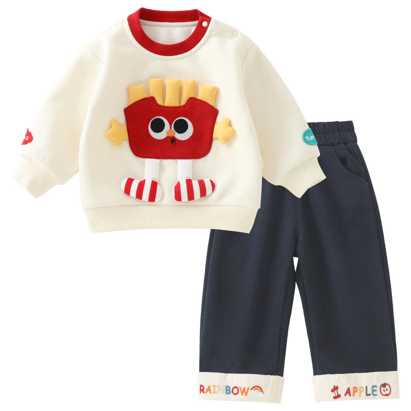 DUUDUU新年儿童服装童装韩式风两件套小童冬款分体男宝宝卫衣套装,淘宝优惠券,粉丝福利购,淘宝优惠卷