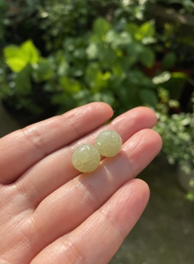 雕刻云纹珠吊坠配饰天然青金石