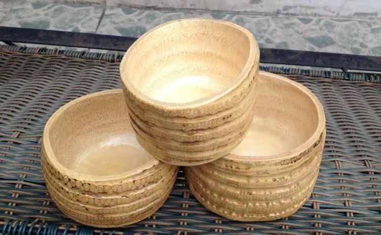 竹根圆茶洗水果盘创意茶杯盆果盘果盆家用客厅茶几干果网红沙拉碗 - 图3