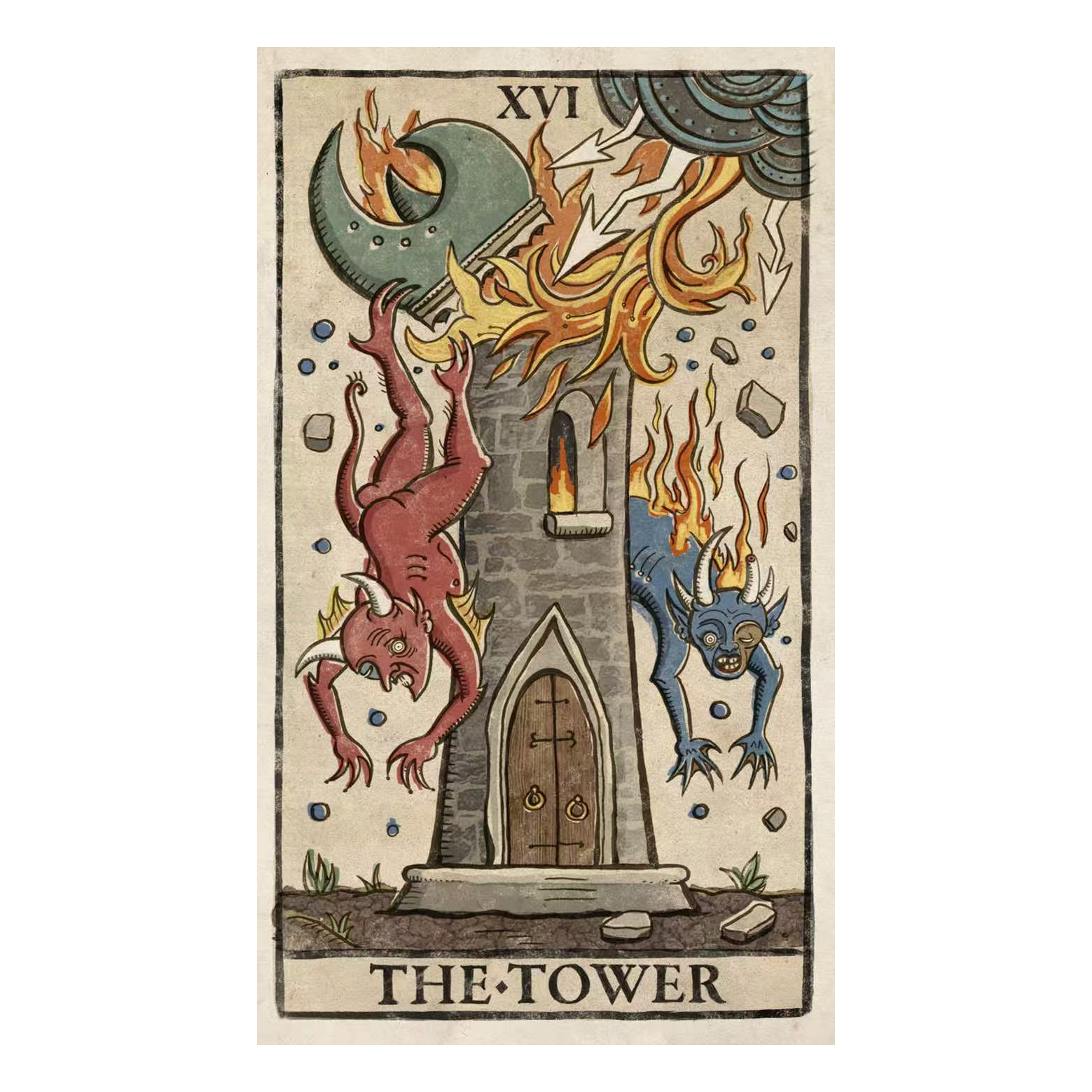 【现货】原装正版 新异月邪月塔罗牌 Trionfi Della Luna Tarot - 图3