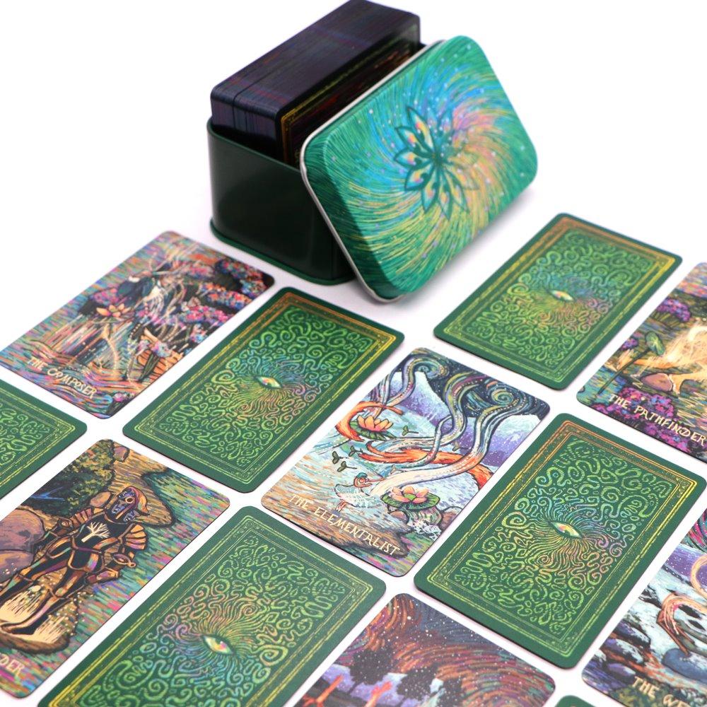 【现货】进口正版科斯玛棱镜塔罗牌铁盒版 Prisma Visions Tarot-图1