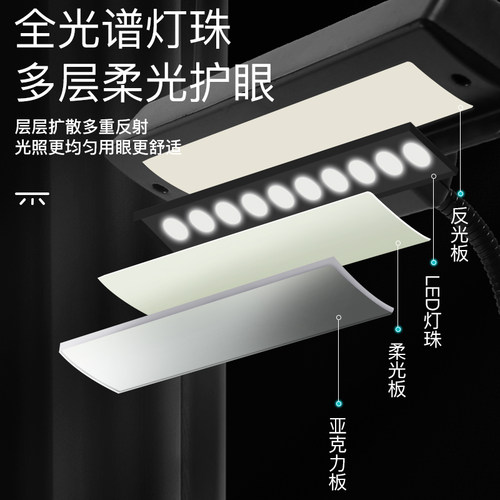 高级护眼柔光乐谱灯谱台灯钢琴灯吉他古筝电子钢琴灯乐谱架可充电 - 图0