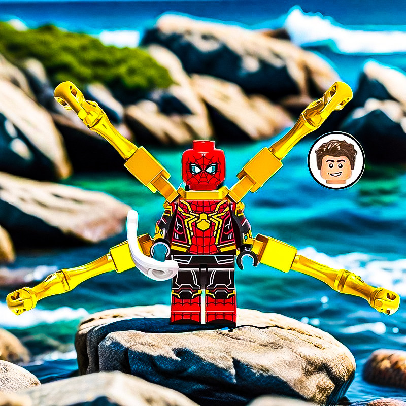 复仇者联盟漫威第三方蜘蛛侠钢铁侠积木小人仔拼装玩具偶手办摆件 - 图2