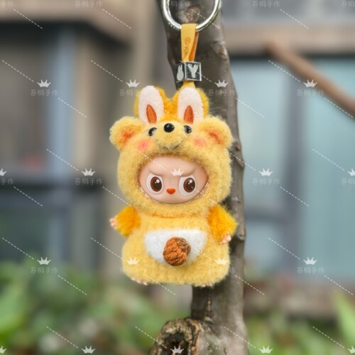 labubu4.0小蜜蜂娃衣套装拉布布4代心底密码搪胶公仔娃衣衣服 - 图1