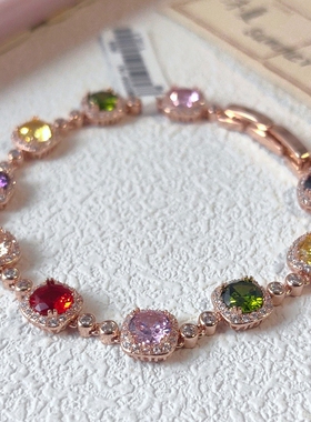 多巴胺彩色锆石爆闪手链