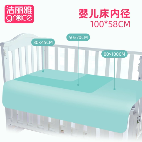 Детская водонепроницаемая дышащая большая хлопковая простыня, можно стирать