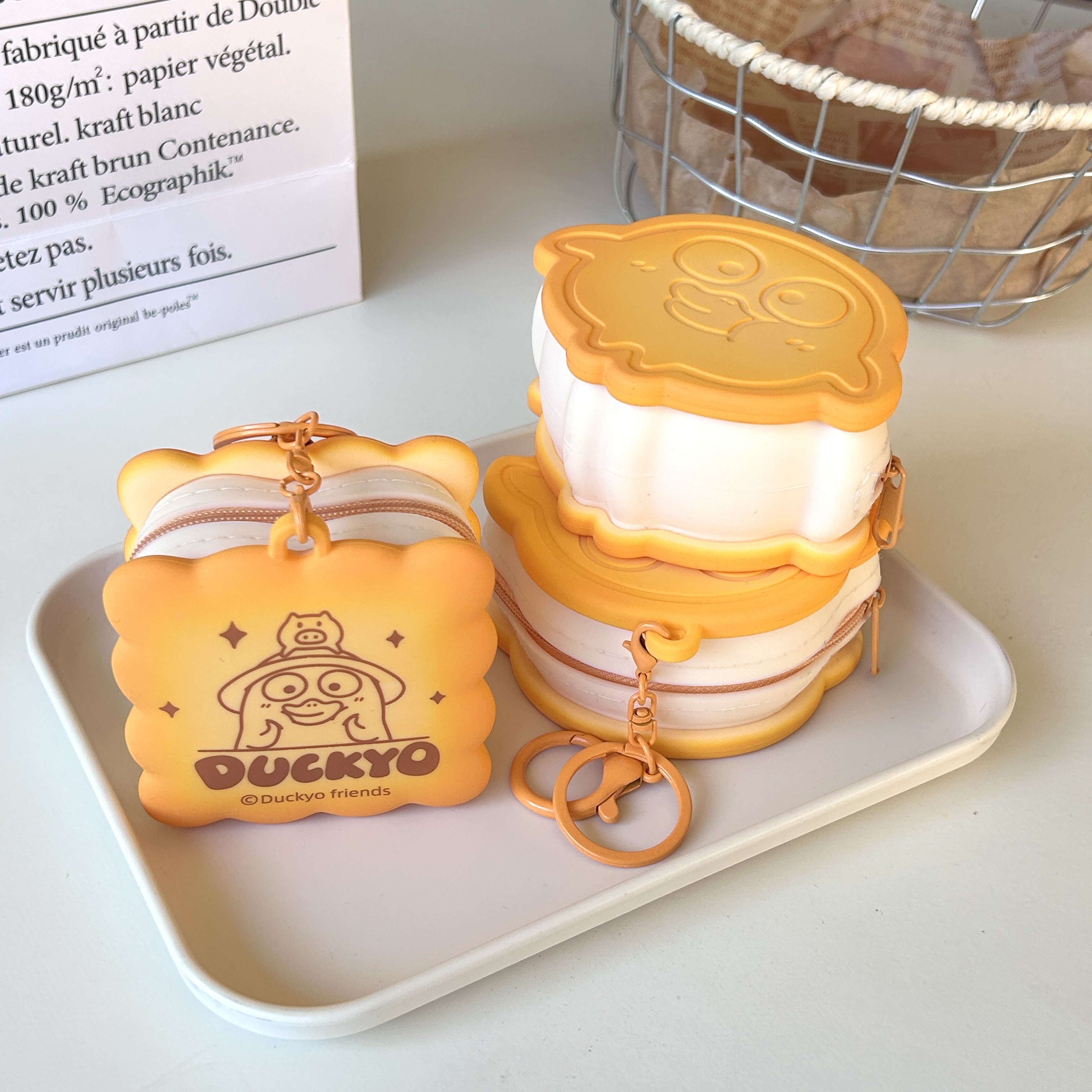 小刘鸭杂货铺烘焙硅胶零钱包收纳包耳机包可爱卡通便携面包吐司,淘宝优惠券,粉丝福利购,淘宝优惠卷