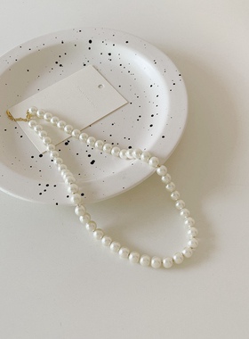 正圆高亮珍珠锁骨链Willa女