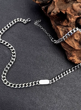 钛钢古巴手链男潮嘻哈小众