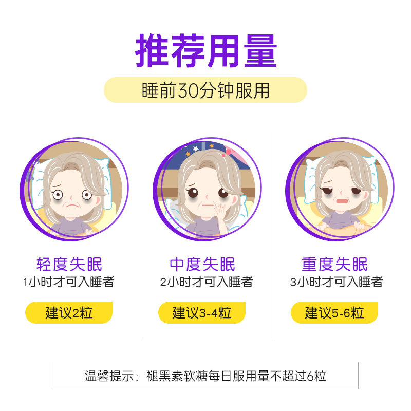 褪黑素安瓶助眠美国vitafusion软糖 邦途海外褪黑素/松果体素