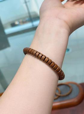 正宗印度迈索尔老山檀药片手链天然檀木檀香diy珠子手串项链配饰