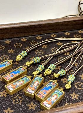 新款药师佛 普贤唐卡项链文玩配饰手工DIY手串时尚饰品配饰