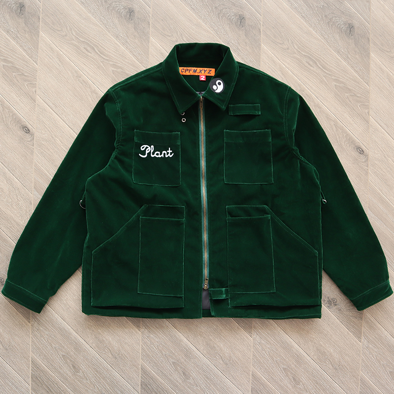 CPFM.XYZ Suede Knowledge Jacket 绒面刺绣拉链合作款夹克外套 - 图2