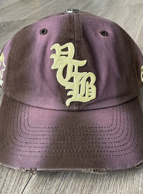 Vertabrae fitted hat 绣花logo洗水做旧休闲运动棒球帽子