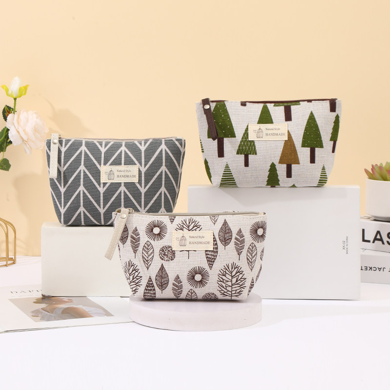 多功能帆布化妆包便携外出布艺拉链洗漱袋女士钥匙手机零钱收纳袋,淘宝优惠券,粉丝福利购,淘宝优惠卷