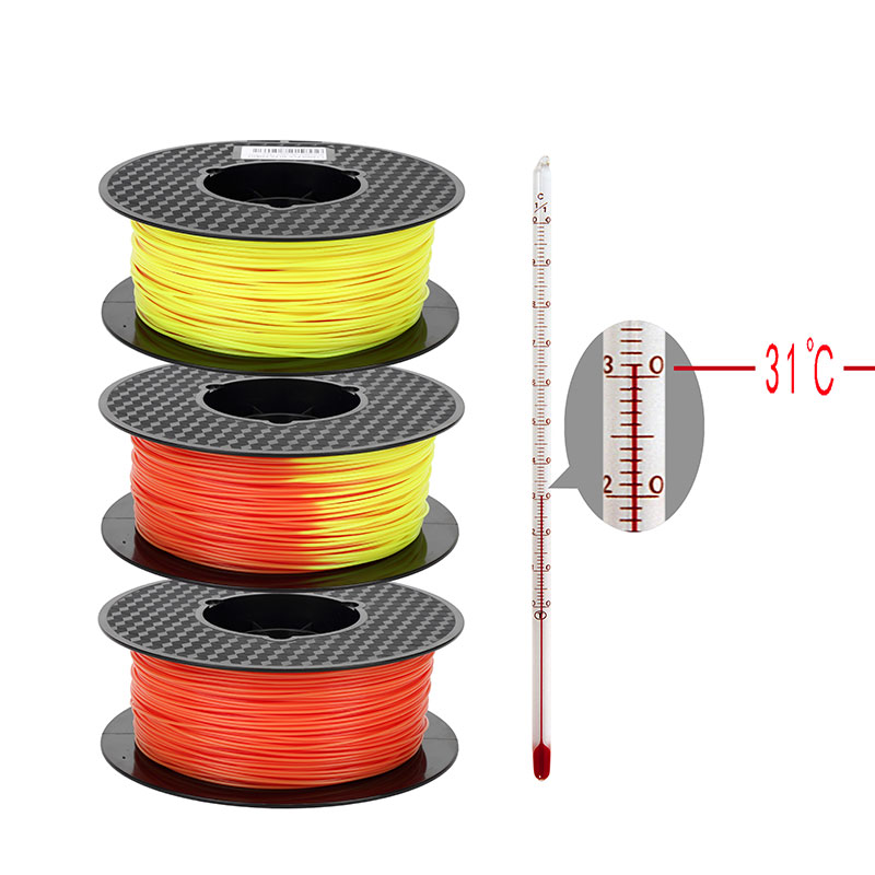 3D打印机耗材 变色pla材料 温变色渐变热敏感线材笔丝 1.75mm 1kg - 图0