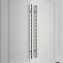 Chinese stainless steel big door handle bamboo knobs glass door handle solid wood door large handle hotel clubhouse engineering handle