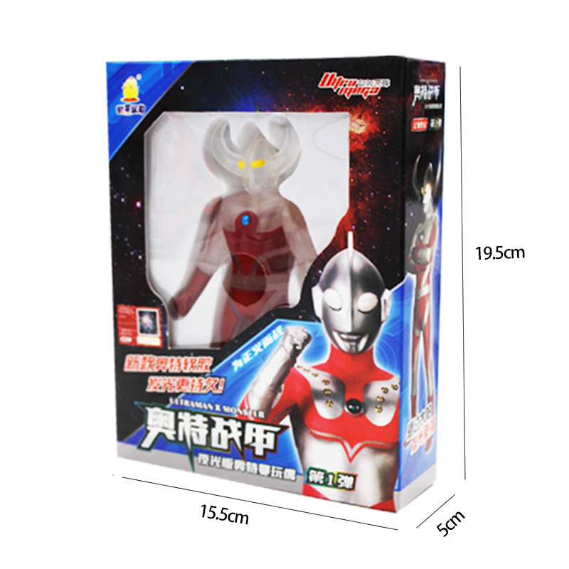 正版奥特战甲奥特曼怪兽玩具夜光变形弹力拉伸TPR软胶人偶解压男 - 图3