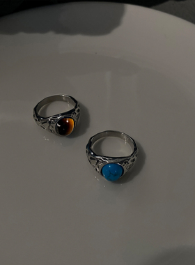 男士钛钢潮流冷淡风戒指