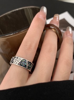 情侣原创设计不掉色戒指