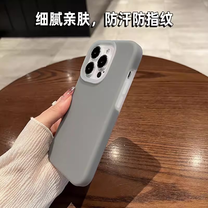 新款保护壳官方果冻真液态硅胶适用苹果13pro手机壳镜头全包iphone15ProMax防摔14保护套iphone12Pro/11 - 图2